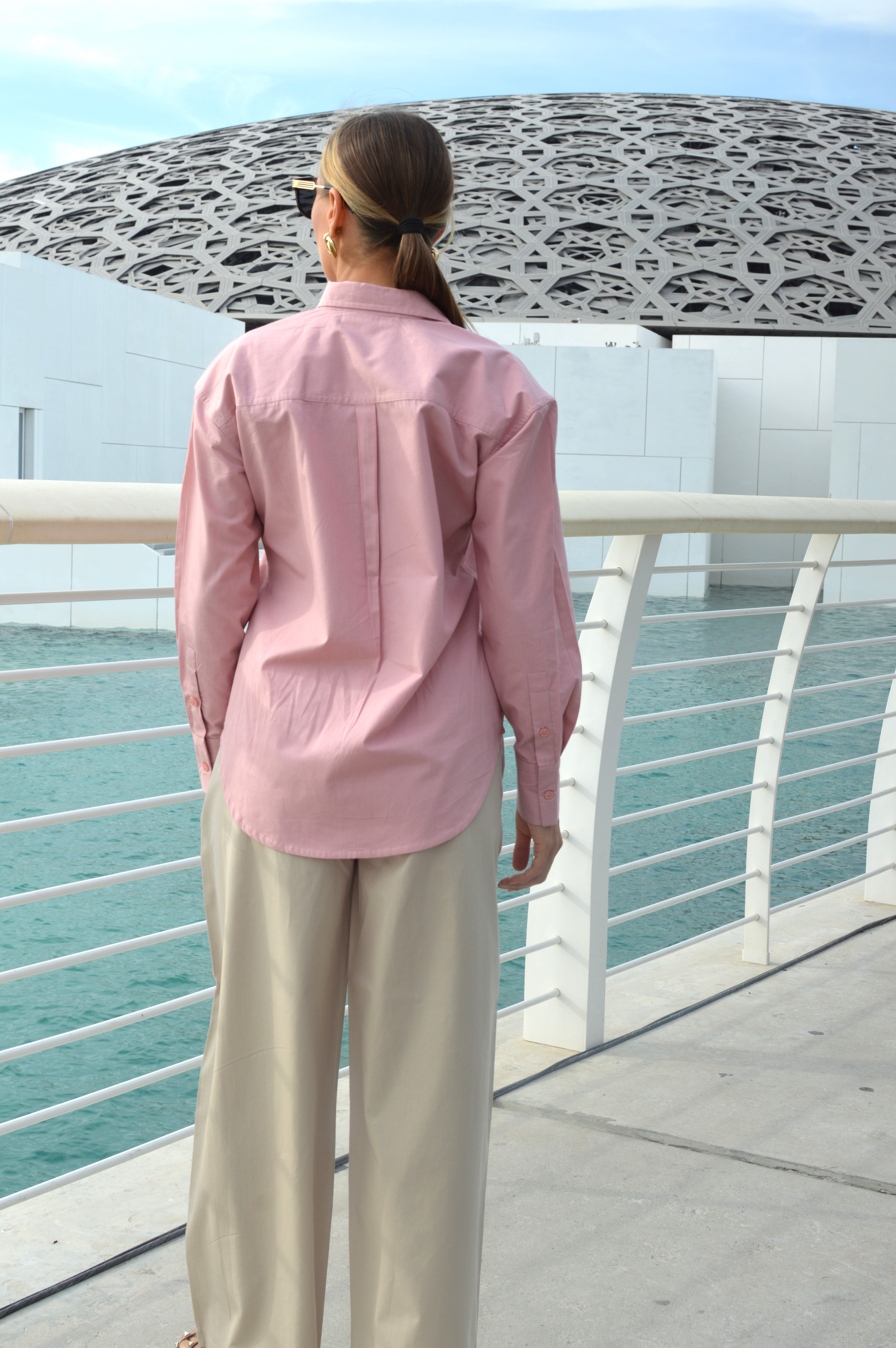 OVERSIZE PINK SHIRT POPLIN