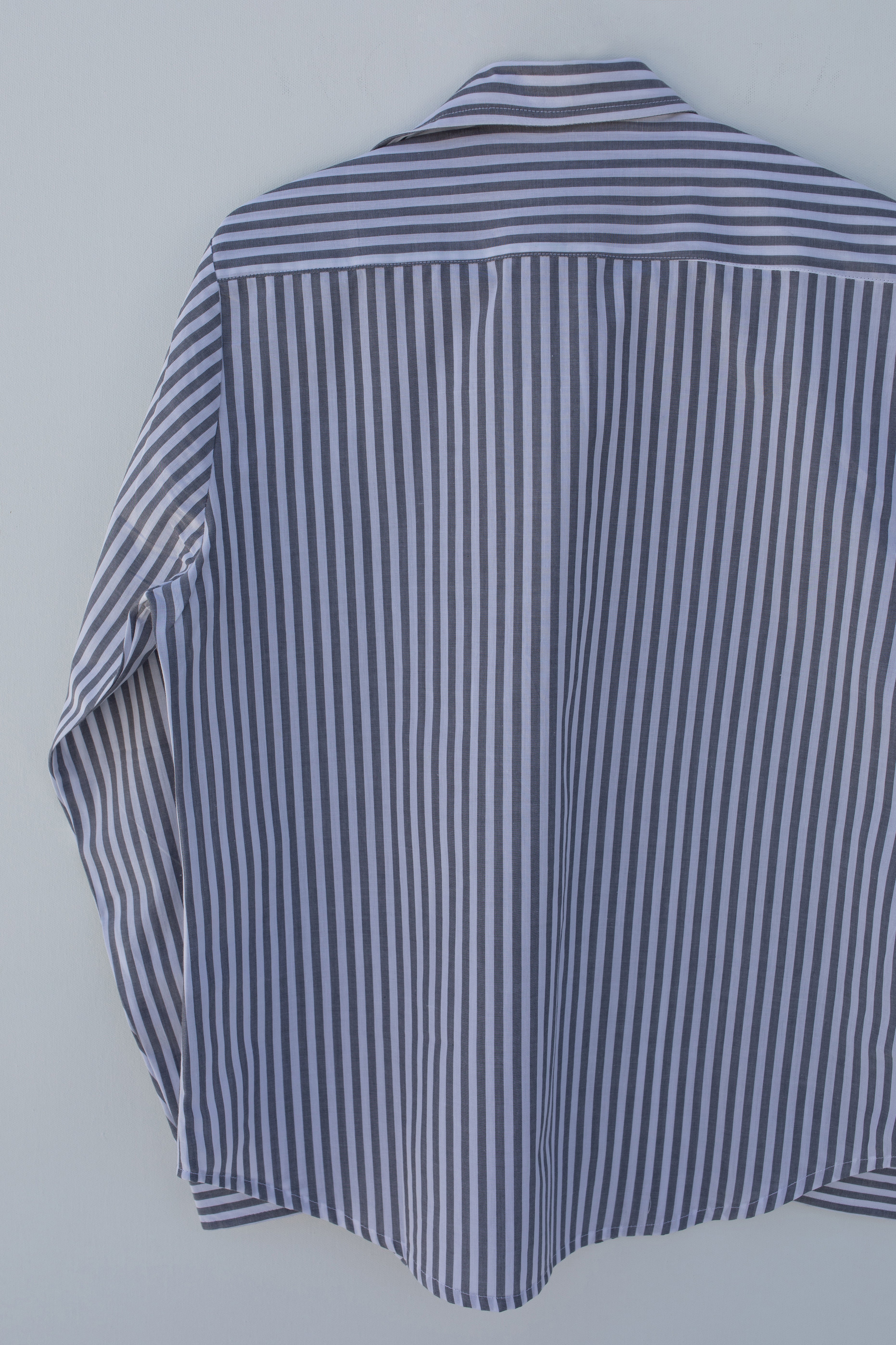 GREY STRIPES COTTON SHIRT