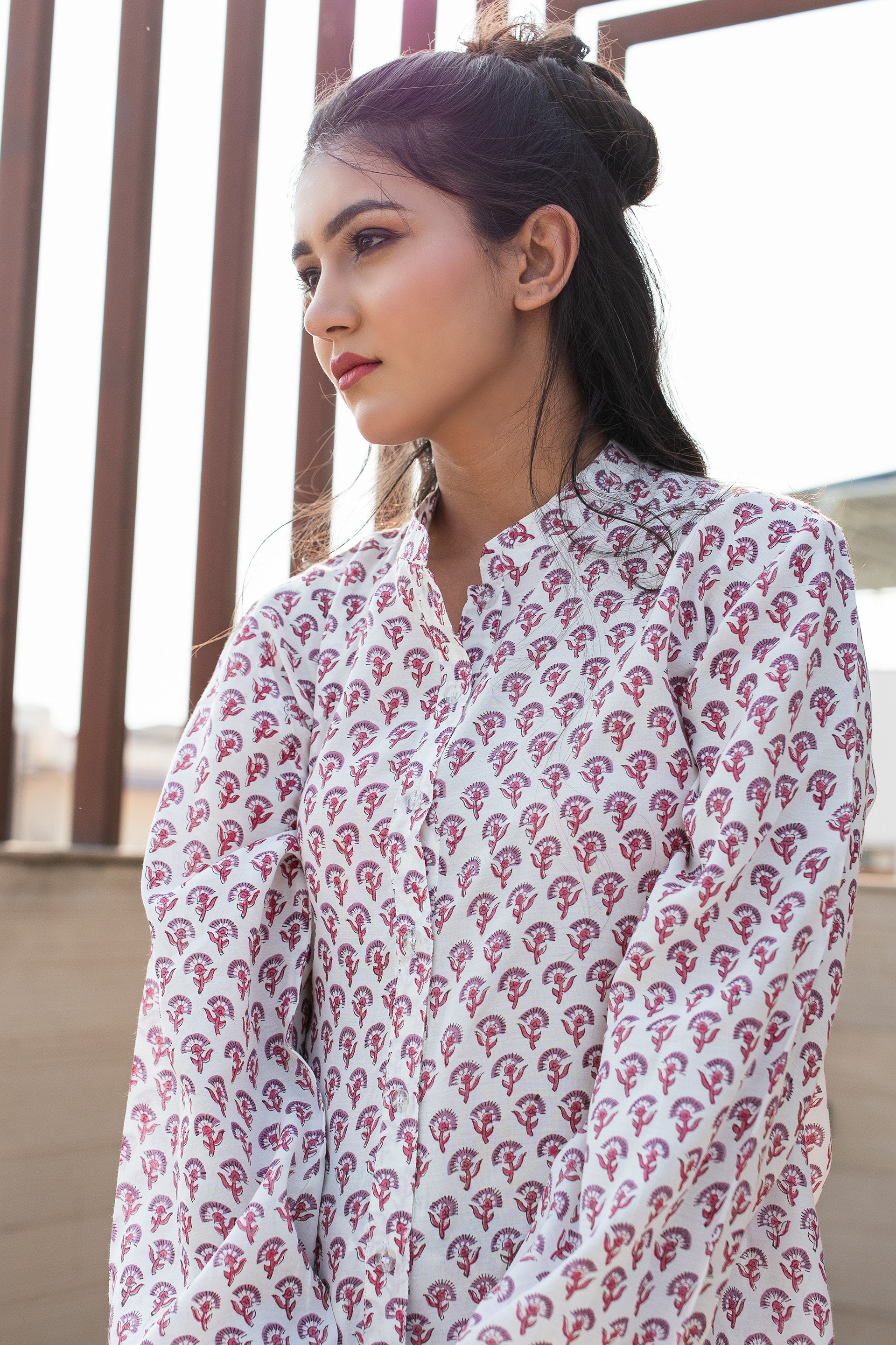 PRINTED COTTON SHIRT