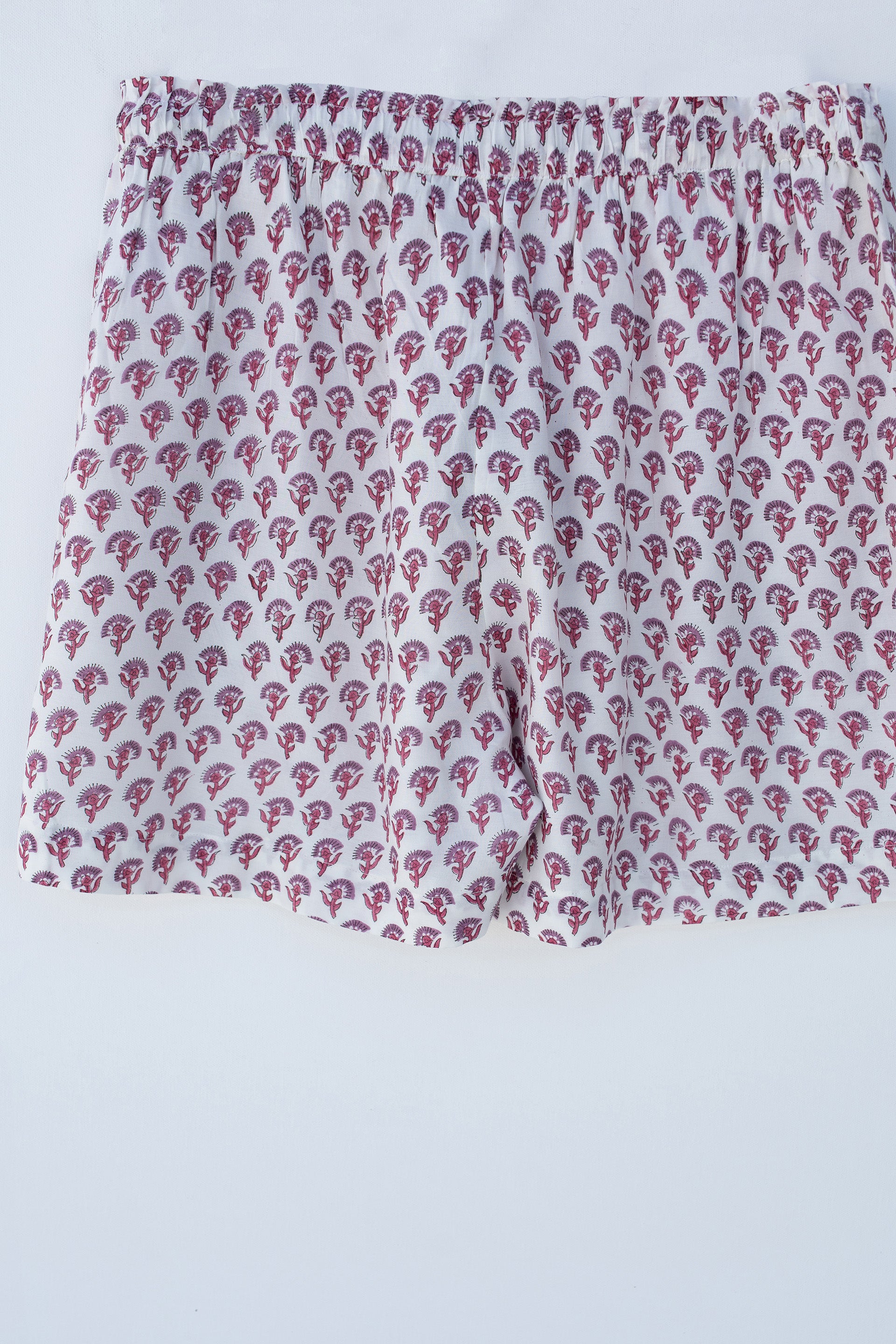 PRINTED COTTON SHORTS