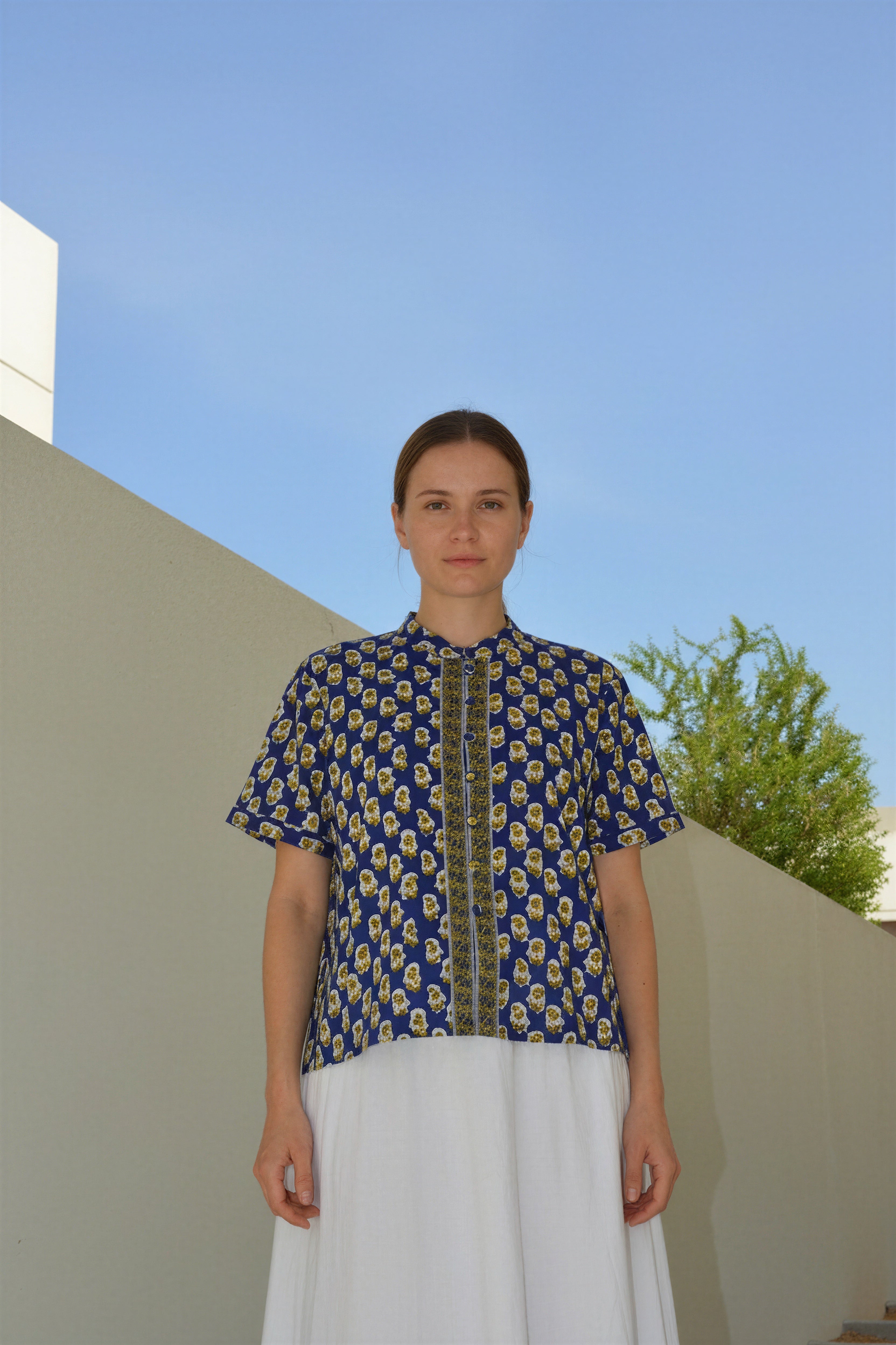 Sapphire Ball Button Top for women Dubai — Ease of Wear